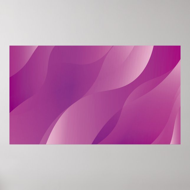 Abstrakte Wellen. Futuristische Technologie Stilsi Poster (Vorne)