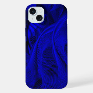 Abstrakte Wellenlinien iPhone 15 Plus Hülle