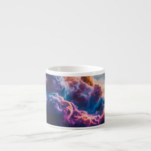 Abstrakte Weltraum-Nebel-Kunst - Farbkosmos Espressotasse