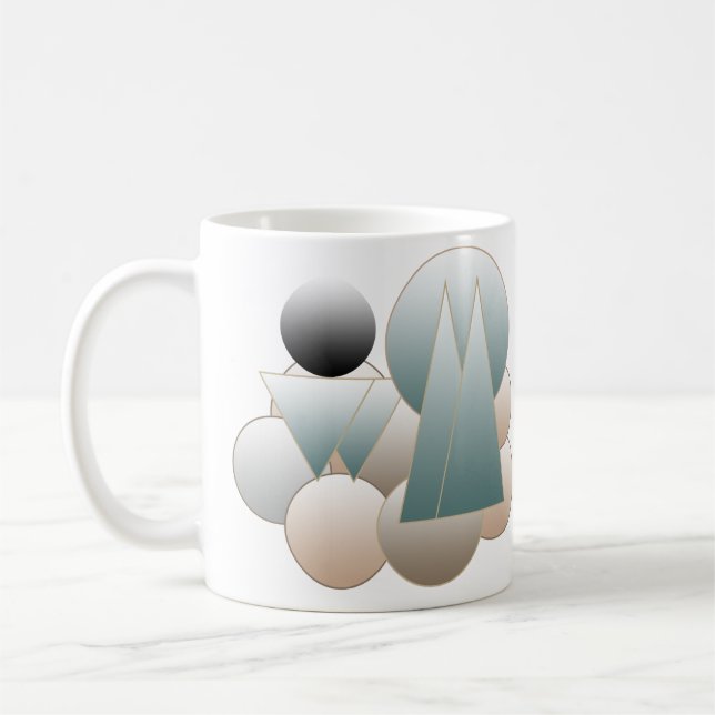 Abstrakte Weltraumkunst futuristisches Planet-Syst Kaffeetasse (Links)