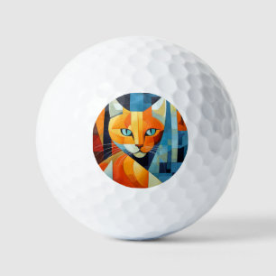 Abstrakte Whiskys: Orange Cat Golfball