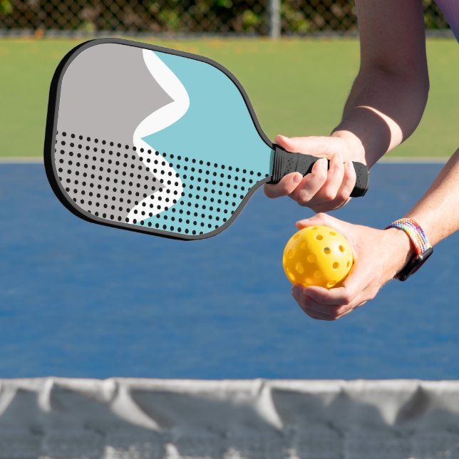 Abstrakte Wiggles Pickleball Schläger (InSitu)