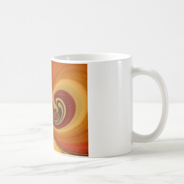 Abstrakte Wirbel im Teardrop Center Kunstdruckerei Kaffeetasse (Rechts)