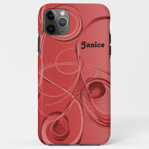 Abstrakte Wirbel in Rot Case-Mate iPhone Hülle