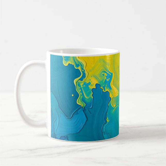 Abstrakte Wirbel Kaffeetasse (Links)