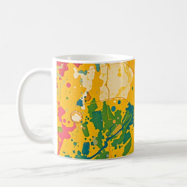 Abstrakte Wirbel Kaffeetasse (Links)