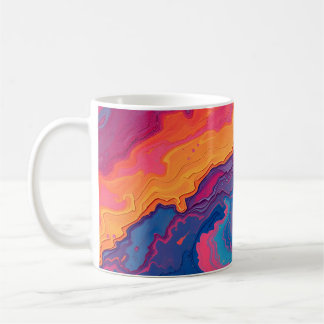Abstrakte Wirbel Kaffeetasse