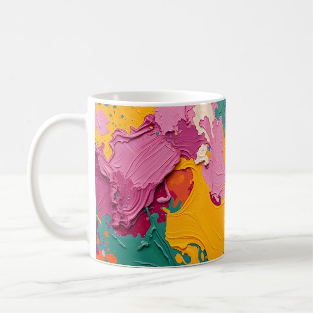 Abstrakte Wirbel Kaffeetasse (Links)