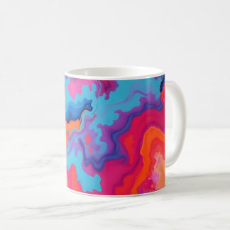 Abstrakte Wirbel Kaffeetasse
