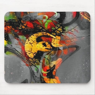 Abstrakte Wirbel Mousepad