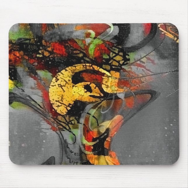 Abstrakte Wirbel Mousepad (Vorne)