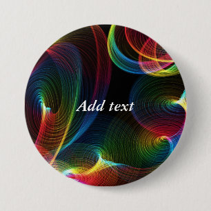 Abstrakte wirbelnde Farbvorlage Button