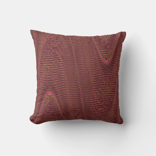 Abstrakte Wölbdecke, Mauve Sq Kissen. Kissen (Vorderseite)