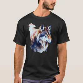 Abstrakte Wolfskleidung T-Shirt