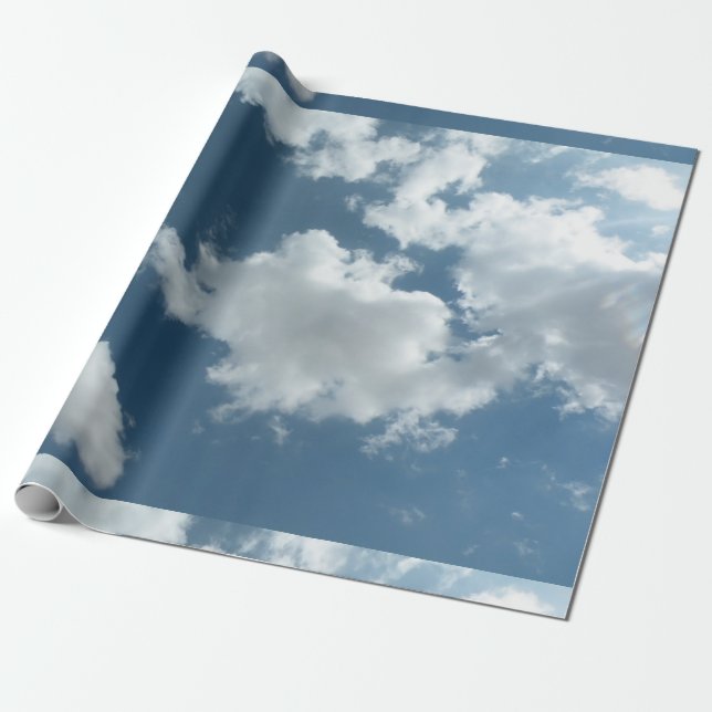 Abstrakte Wolken Himmel Fotografie Geschenkpapier (Ungerollt)