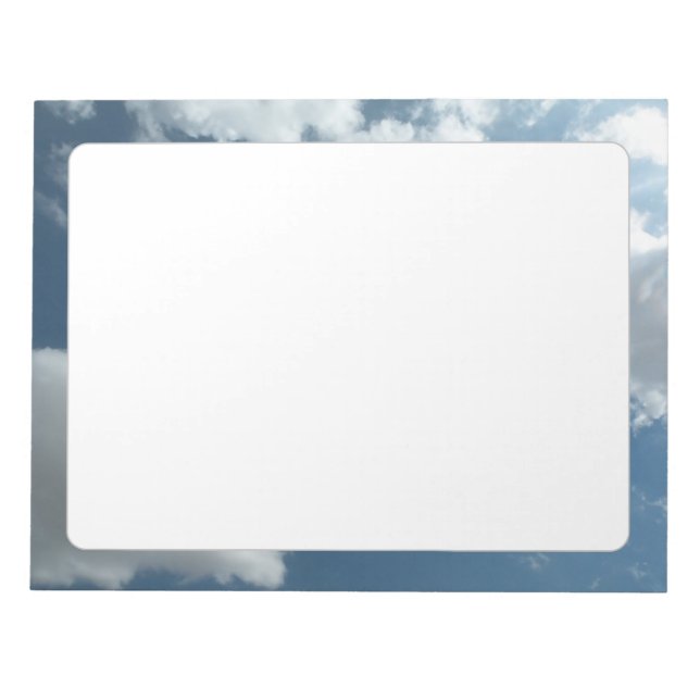 Abstrakte Wolken Himmel Fotografie Notizblock (Vorderseite)