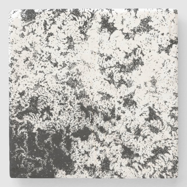 Abstrakte Wolkenbildung in Schwarz und Weiß Steinuntersetzer (Vorderseite)