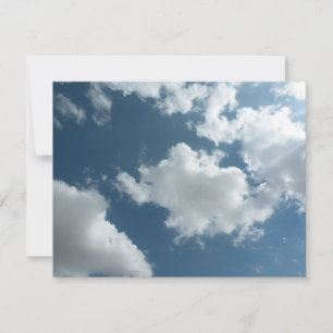 Abstrakte Wolkenhimmel-Fotografie Dankeskarte