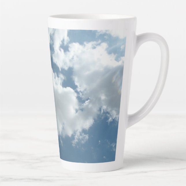 Abstrakte Wolkenhimmel-Fotografie Milchtasse (Rechts)