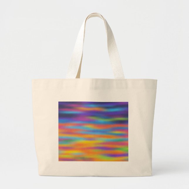 Abstrakte Wüste Sunset Sky Artwork Jumbo Stoffbeutel (Vorne)