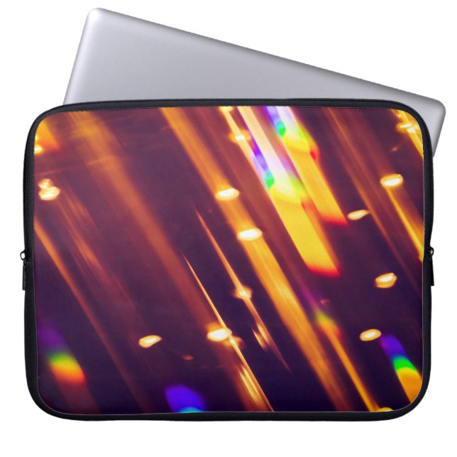 Abstrakte xmas Gold Glitzern oder Glitzer Lichter. Laptopschutzhülle (Vorderseite)