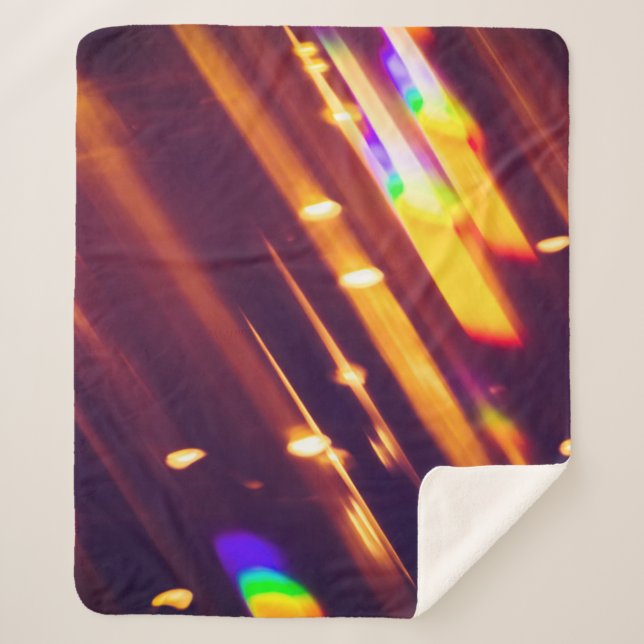 Abstrakte xmas Gold Glitzern oder Glitzer Lichter. Sherpadecke (Vorderseite)