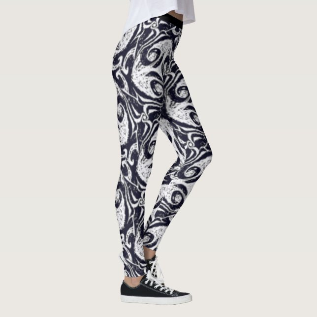 Abstrakte Yoga Pants Leggings (Rechts)