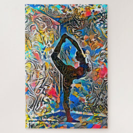 Abstrakte Yoga-Pose | Herausforderung hart