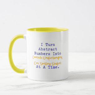 Abstrakte Zahlen Konkretes Verständnis Mathematik Tasse