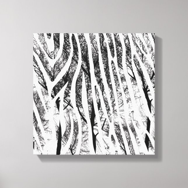 Abstrakte Zebra Canvas Print Leinwanddruck (Vorderseite)