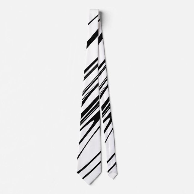 Abstrakte Zebra Print Krawatte (Vorderseite)