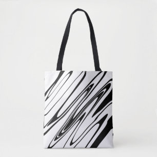 Abstrakte Zebra Print Tasche