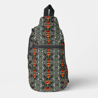 Abstrakte Zebra-Zebra-Drucktasche Crossbody Bag