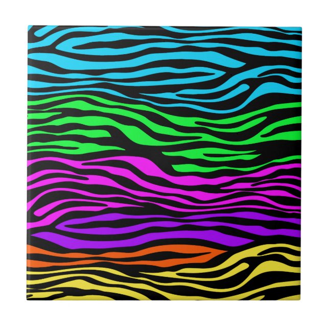 abstrakte Zebrastreifen Fliese (Vorderseite)