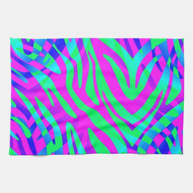 Abstrakte Zebrastreifen im Wilden Handtuch (Horizontal)