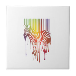 abstrakte Zebrazide Fliese