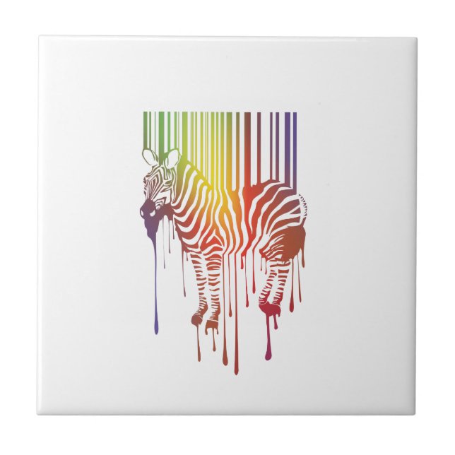 abstrakte Zebrazide Fliese (Vorderseite)
