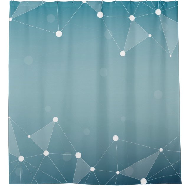 Abstrakte Zeile Duschvorhang (Vorderseite)