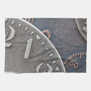 Abstrakte Zeit Geschirrtuch