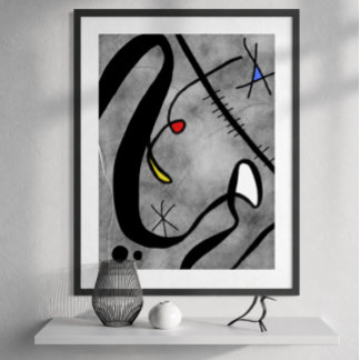 Abstrakte zeitgenössische Kunst (unrahmend) Poster