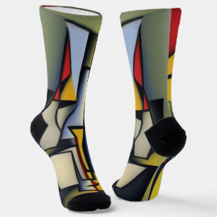 Abstrakte Zen-Kubissocken Socken