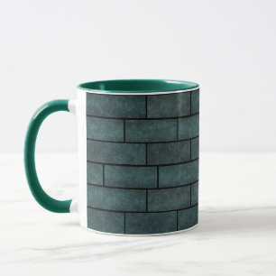 Abstrakte Ziegelwand Stein verzierungsdruck Loft d Tasse
