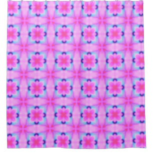 Abstrakte Ziergeometrie-Kaleidoskopstruktur Duschvorhang