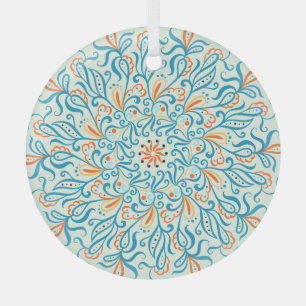 Abstrakte Ziermuster-Keramik Ornament Aus Glas