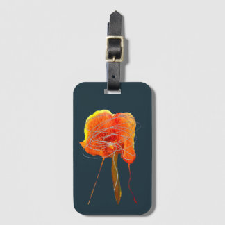 Abstrakte zitterne Blume Moderne Kunst Gepäckanhänger