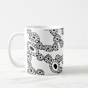 Abstrakte Zufällige Kreisblob-Formen Kaffeetasse