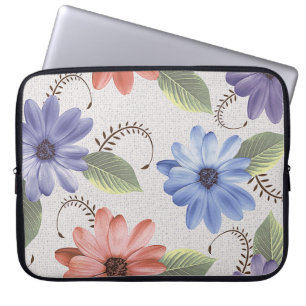 abstrakte Zuhause dekorative Blume Ölfarbe Wand bi Laptopschutzhülle