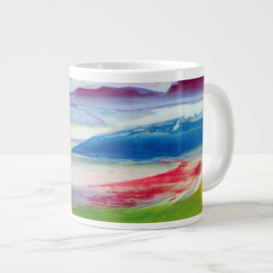 Abstrakte Zusammensetzung Jumbo-Tasse