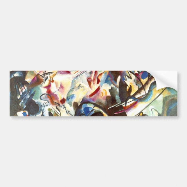 Abstrakte Zusammensetzung Kandinsky VI Autoaufkleber (Vorne)