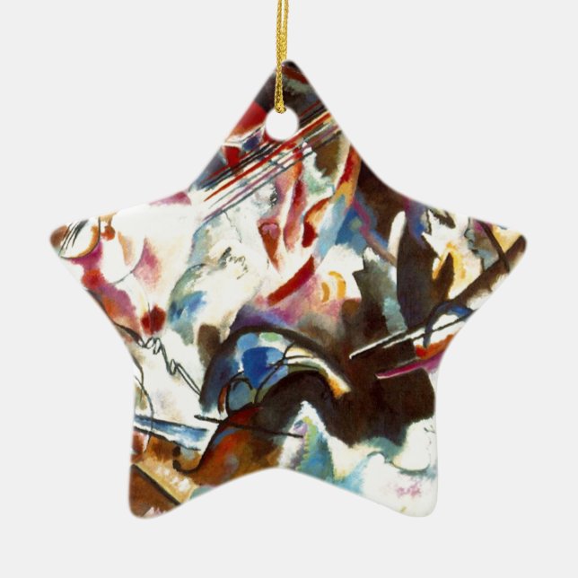 Abstrakte Zusammensetzung Kandinsky VI Keramikornament (Vorne)